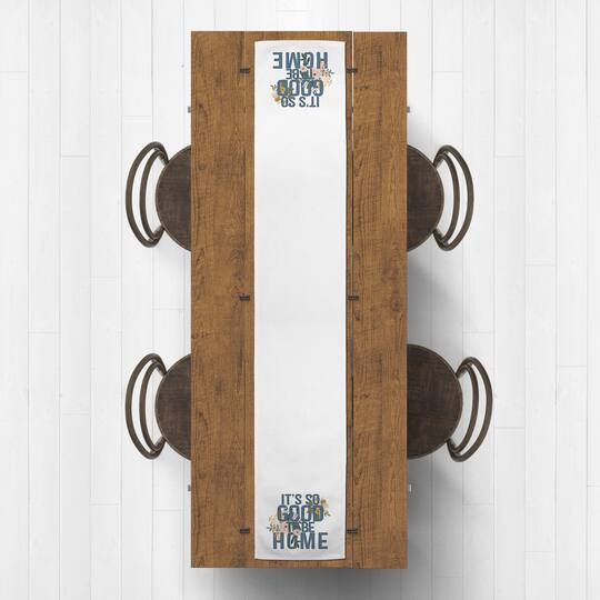 90" It's Good to Be Home Cotton Twill Runner